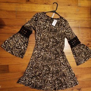 NY Collection. Gorgeous leopard dress. NEW!
